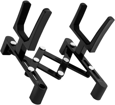 Alipis Foldable Black Violin Stand Portable Fiddle Floor Rack Professional Violin Holder for Orchestral and Stage Use in Saudi Arabia