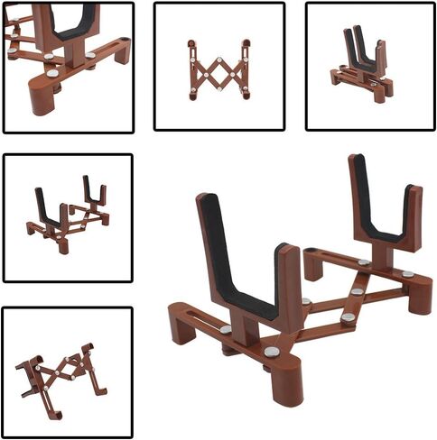 حامل حامل الكمان، 16 × 14.5 × 5 سم / 16.5 × 16 × 14.5 سم دعامة دعم أدوات بلاستيكية خفيفة الوزن قابلة للطي وقابلة للطي، للكمان والفيولا مقاس 4/4 3/4 in Saudi Arabia
