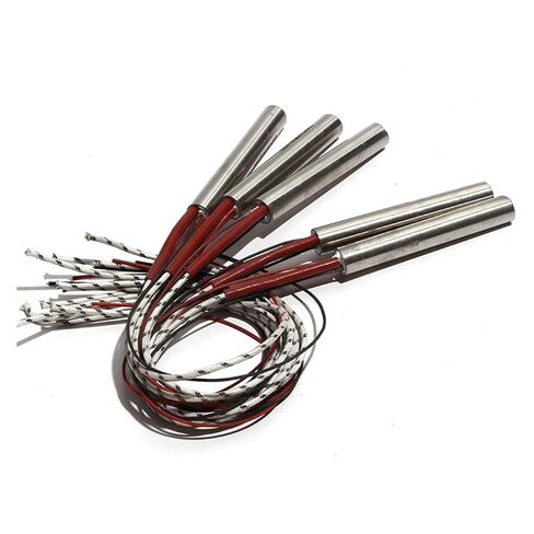 304 Stainless Steel Heater Set - 6mm Diameter, 25-35mm Lengths, 110V/220V/380V, 50W-70W with Built-in K Thermocouple (5PCS)(220V,50W 6x28mm) in Saudi Arabia