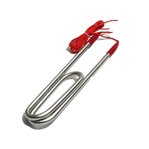 سخان مياه كهربائي غاطس 380 فولت، 3 كيلو وات/ 4 كيلو وات، تصميم مزدوج على شكل حرف U لحمام السباحة، والدلو، وبرميل الحمام (طول سلك 3 متر، 380 فولت - 390 مم 4 كيلو وات) in Kuwait