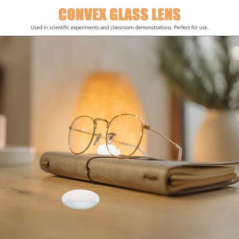 30Mm Double Convex Optical Glass Lens 1.18 Inch Diameter 50Mm Focal Length for Scientific Labs and Physics Education in Kuwait