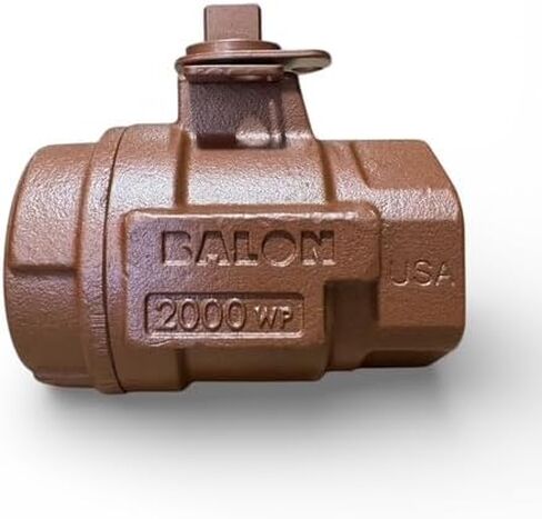 صمام كروي عائم ملولب، حديد مطاوع، 2000 رطل لكل بوصة مربعة، وصلة نهاية ملولبة، صنع في الولايات المتحدة الأمريكية (1 بوصة) in Kuwait