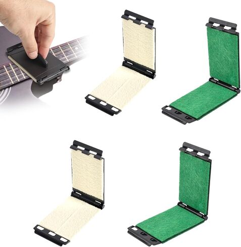 4pcs Guitar String Cleaner Scrubber, Guitar Fretboard & Fingerboard Cleaning Tool Reusable Bass Ukulele String Maintenance Accessories for Care & Cleaning in Saudi Arabia