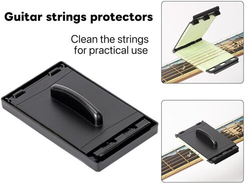 15-in-1 Guitar Maintenance & Accessories Kit - Includes Capo, 6 Picks, Headstock Pick Holder, Fretboard Stickers, String Cleaner, Cloth, Brush & Portable Storage Bag for Guitarists in Saudi Arabia