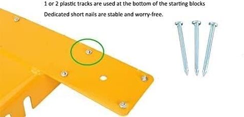 Track and Field Competition Steel Adjustable Plastic Track Sand DualPurpose Training Starting Block in Saudi Arabia
