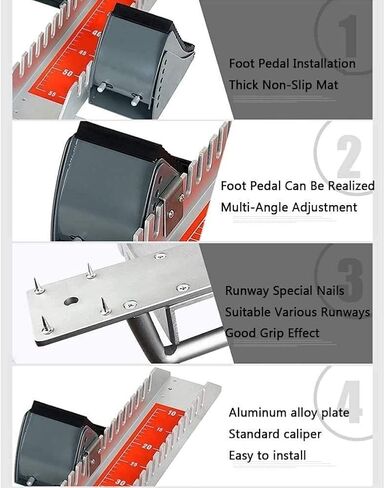 Starting Block, Professional Racing Track Pedal, Suitable for Plastic Track, Adjustable Aluminum Alloy Track and Field Sports Equipment in Saudi Arabia