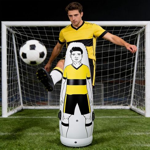 Genérico Football Training Defender، آمن ومحمول وقوي، مساعد تدريب قابل للنفخ - مساعد تدريب على ضرب الكرة | للبالغين المحترفين والمبتدئين والأطفال in Saudi Arabia