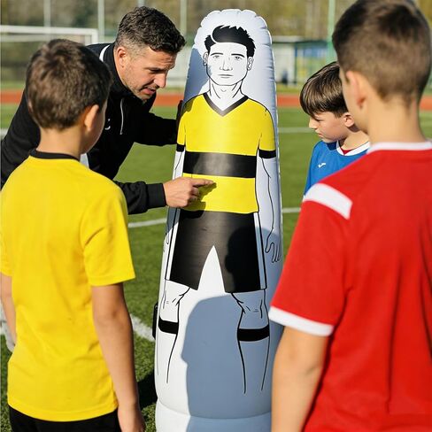 Genérico Football Training Defender، آمن ومحمول وقوي، مساعد تدريب قابل للنفخ - مساعد تدريب على ضرب الكرة | للبالغين المحترفين والمبتدئين والأطفال in Saudi Arabia