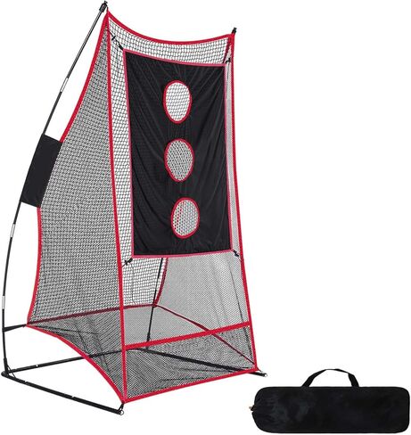 Football Kicking Cage - Portable Football Punting Practice Net with 3 Target Cloth - 3x6FT Sports Field Training Set for Youth Kickers & Adults in Kuwait