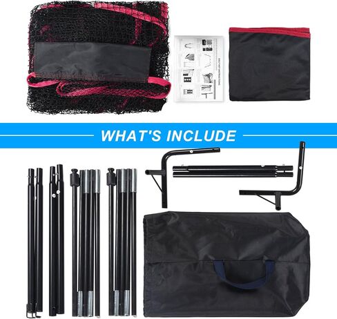 Football Kicking Cage - Portable Football Punting Practice Net with 3 Target Cloth - 3x6FT Sports Field Training Set for Youth Kickers & Adults in Kuwait