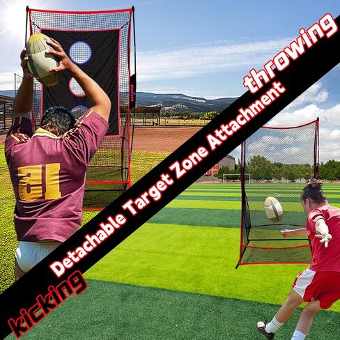 Kapler Football Kicking Net for Field Goals - 3x6FT Portable Football Net with Holder Tee - Sideline Practice for Backyard Skill Improvement in Kuwait