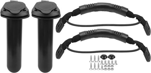 Canoeing Oblique Fixed Fishing Stand, Fixed Fishing Bracket with 30° Angled Rod Holder and Nylon Webbing Handle, Stainless Steel Buckle Set for Kayak Canoe Fishing Equipment in Kuwait