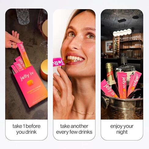 الدعم الصحي أثناء شرب الكحول ودعم الكبد اليومي والتخلص من السموم - DHM - فيتامينات ب - أعواد الهلام ذات النكهة النباتية للتعافي الصباحي - 6 عبوات in Kuwait