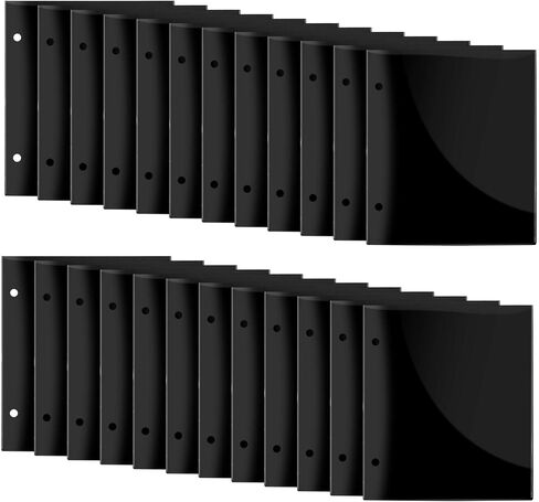 صفحات مجلد قابلة للطي مقاس 7.5 × 6.5 بوصة - 24 قطعة مزدوجة الجانب قابلة للطي - حامل ملفات موسيقى مقاومة للماء، مجلد قلاب مع فتحتين لحمل ورقة الموسيقى وتخزين ملفات الموسيقى in Kuwait