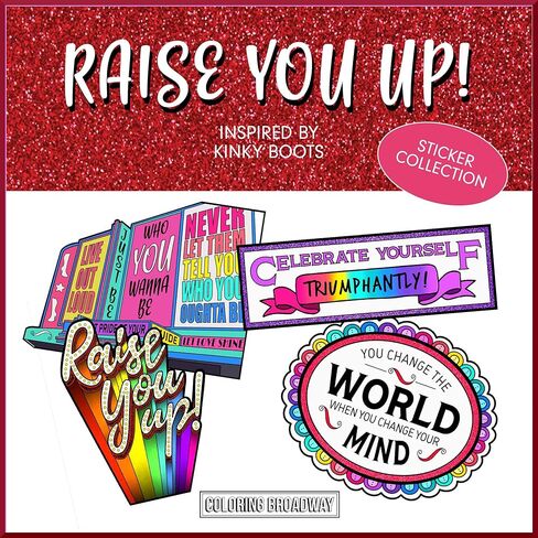 Coloring Broadway - Rent Inspired Stickers (Set of 4) “No Day But Today" Collection, Broadway Musical Merchandise, Die-Cut & Bubble Free Vinyl, Ideal Gift for Theatre Lovers in Kuwait