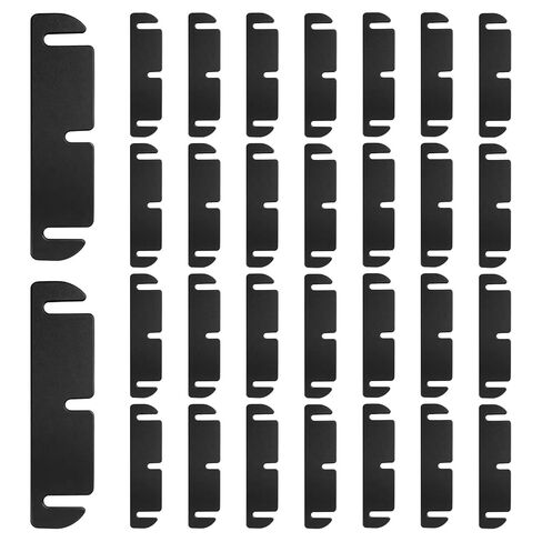 30 Pcs 3.5 Inch Door Hinge Shims for Door Hinge Repair, Trimmable Door Hinge Adjustment Shims, Interior Door Shim for Door Alignment Fix(Black) in Saudi Arabia