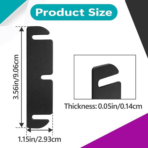 30 Pcs 3.5 Inch Door Hinge Shims for Door Hinge Repair, Trimmable Door Hinge Adjustment Shims, Interior Door Shim for Door Alignment Fix(Black) in Saudi Arabia