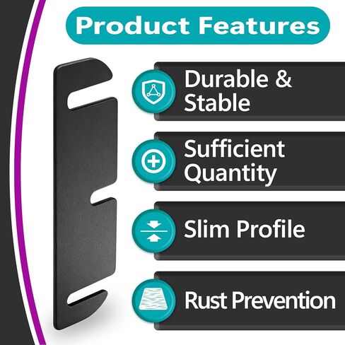 30 Pcs 3.5 Inch Door Hinge Shims for Door Hinge Repair, Trimmable Door Hinge Adjustment Shims, Interior Door Shim for Door Alignment Fix(Black) in Saudi Arabia