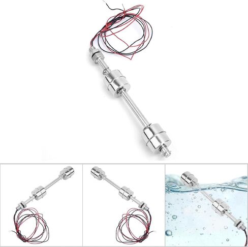 Stainless Steel Double Ball Float Switch,Switch Tank Water Level Controller Sensor for Tank Pool Sump Pump Control,10mm Action Range (150mm / 5.91in) in Saudi Arabia