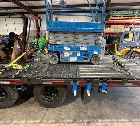 Mytee Products 4 Pack Chain Load Binder Kit - 5/16"-3/8" Quick Ratchet Folding Load Binder with Grab Hook 7,100 lbs WLL & 4 Pack 5/16"x20' G70 Transport Tow Chain 4,700 lbs WLL, Tie Down for Hauling in Kuwait