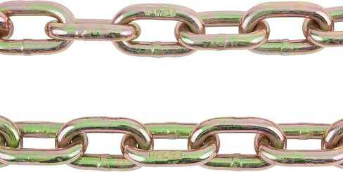 Mytee Products 4 Pcs G70 5/16" Chain & Easy Binder Kit - (2) 5/16"-3/8" Easy Ratcheting Chain Load Binder & (2) 5/16" x 20' G70 Transport Chain w/Grab Hooks - 4700 lbs WLL for Truck Trailer Tie Down in Kuwait