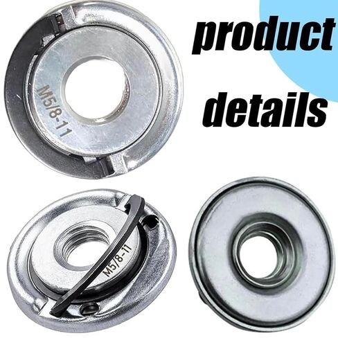 Angle Grinding Tool Flange Nut, Quick Change Locking Flange Nuts, Tool-Free Disc Replacement, Secure Grip & Durable Steel Construction Grinder Disc Nut, for M14, 5/8"-11 Thread (5/8-11 * 2Pcs) in Saudi Arabia