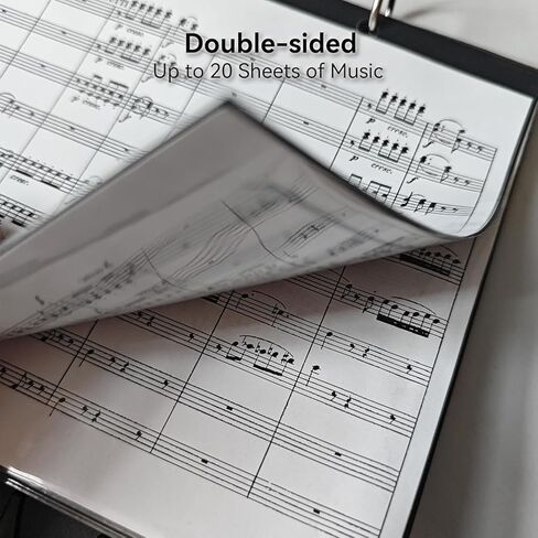 10 Pack Refill Sheets for MusBoard Marching Lyres, Compatible with TC10, FP10, ST10, SB10, Waterproof Black Plastic Music Page Inserts for Marching Band Instruments in Saudi Arabia