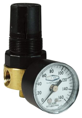 Dixon R364-02CG 1/4" Brass Mini Regulator with Gauge in Saudi Arabia