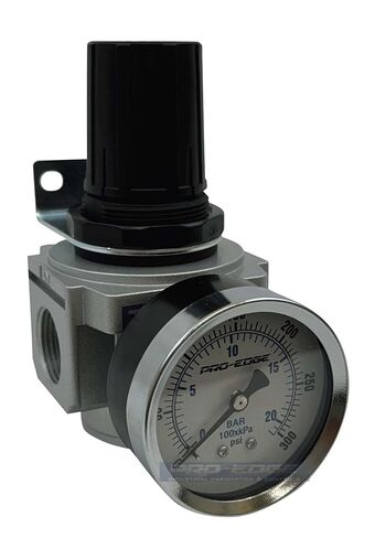 3/4" NPT, Heavy Duty Mid Flow THB Compressed Air Pressure Regulator, Gauge & Bracket Included, 140 CFM (7-215 PSI) in Kuwait