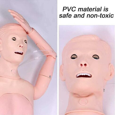 Patient Care Manikin, 5.57ft CPR Simulator, with Male and Female Interchangeable Organs, for Nursing Training in Saudi Arabia