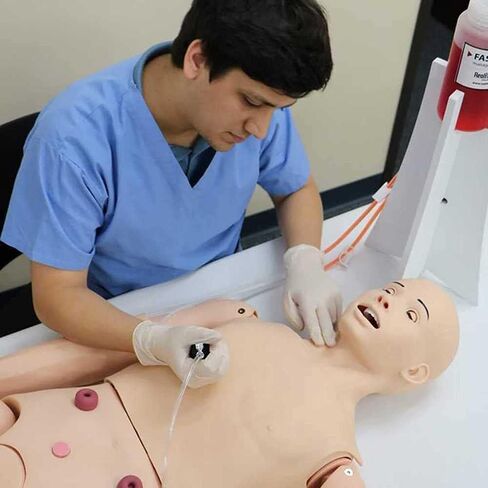 Patient Care Manikin, 5.57ft CPR Simulator, with Male and Female Interchangeable Organs, for Nursing Training in Saudi Arabia
