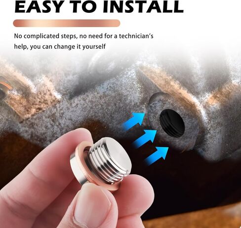 2PCS Sensor Plug with 2PCS O Rings,M18 X 1.5 Sensor Bung Plug with Inner Hexagonal Head,304 Stainless Steel Sensors Bypass Plugs Car Accessories for Providing Sealing in Kuwait