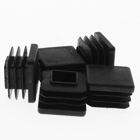 50 Pack 1 Inch Square Black Plastic Plug,Pipe Tubing End Cap,Plastic Plugs,Insert End Caps for 1" Outside Diameter Square Metal Tube, Chair Legs, Fence in Kuwait
