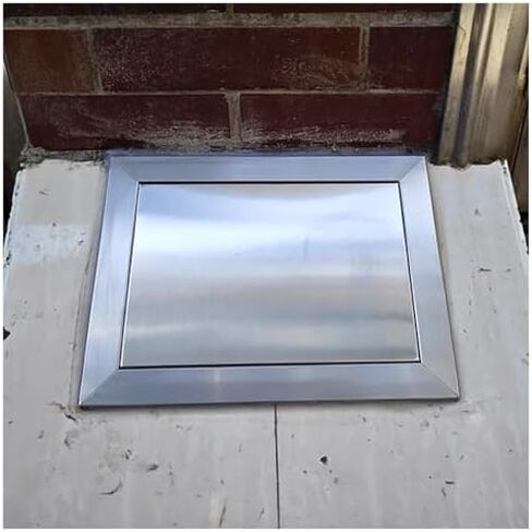 Removable Access Panel for Drywall - Stainless Steel Service Door Cover Plate, Sizes: 6x6, 8x8, 10x10, 10x14, 12x16, 8x16, 14x20 - Touch Latch Wall/Ceiling Mount (12x18in) in Kuwait