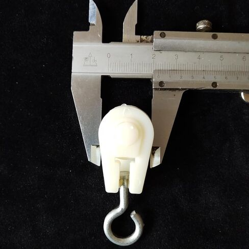 10Pcs White Nylon Mini Pulley Set, Plastic Wire Rope Pulley Wheels, Lightweight Clothesline Pulley Kit in Saudi Arabia