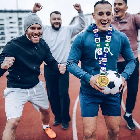 Gold Toilet Seat Last Place Medal - 3.34 Inch Loser Medal, Toilet Medal with TP Loser Neckband, Last Place Loser Trophy Prize Gift for Tournaments, School Competitions, Sports Events Teams in Kuwait