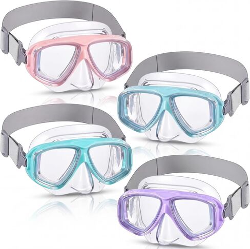 Flutesan Kids Youth Swim Goggles with Nose Cover Elastic Strap Diving Swim Mask Swimming Waterproof Snorkel Goggle in Saudi Arabia