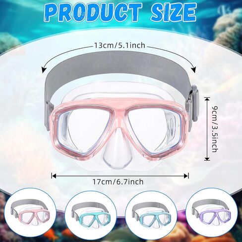 Flutesan Kids Youth Swim Goggles with Nose Cover Elastic Strap Diving Swim Mask Swimming Waterproof Snorkel Goggle in Saudi Arabia
