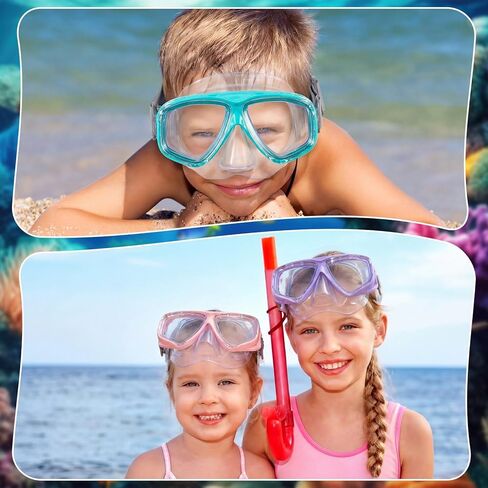 Flutesan Kids Youth Swim Goggles with Nose Cover Elastic Strap Diving Swim Mask Swimming Waterproof Snorkel Goggle in Saudi Arabia