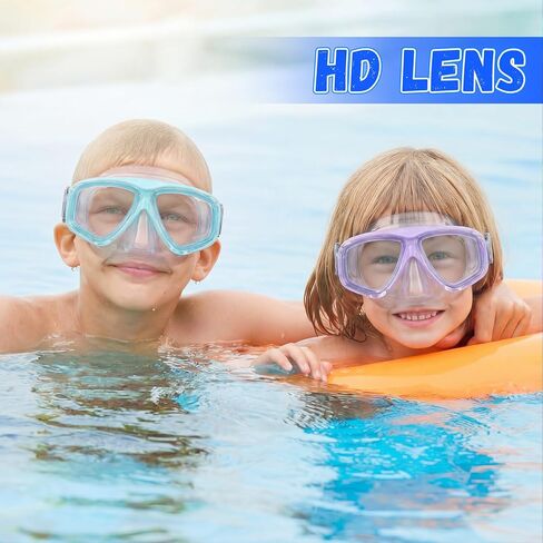 Flutesan Kids Youth Swim Goggles with Nose Cover Elastic Strap Diving Swim Mask Swimming Waterproof Snorkel Goggle in Saudi Arabia