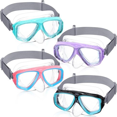 Flutesan Kids Youth Swim Goggles with Nose Cover Elastic Strap Diving Swim Mask Swimming Waterproof Snorkel Goggle in Saudi Arabia