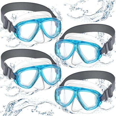 Flutesan Kids Youth Swim Goggles with Nose Cover Elastic Strap Diving Swim Mask Swimming Waterproof Snorkel Goggle in Saudi Arabia
