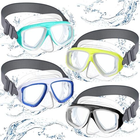 Flutesan Kids Youth Swim Goggles with Nose Cover Elastic Strap Diving Swim Mask Swimming Waterproof Snorkel Goggle in Saudi Arabia