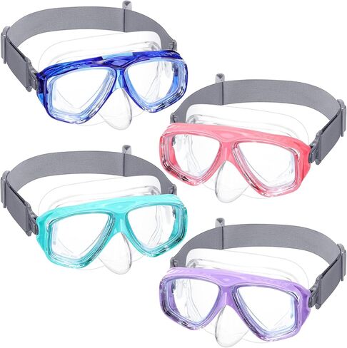 Flutesan Kids Youth Swim Goggles with Nose Cover Elastic Strap Diving Swim Mask Swimming Waterproof Snorkel Goggle in Saudi Arabia