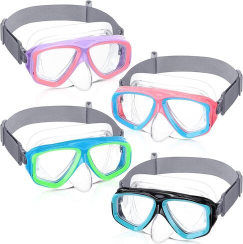 Flutesan Kids Youth Swim Goggles with Nose Cover Elastic Strap Diving Swim Mask Swimming Waterproof Snorkel Goggle in Saudi Arabia