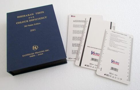 Ishihara's Book for Colour Deficiency 38 Plates with Pocket Eye Charts Unknown Binding in Saudi Arabia