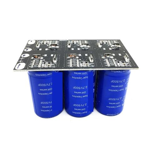 16V83F وحدة مقوم السيارات ذات المكثف الفائق 2.7V500F مع لوحة حماية الجهد (أزرق) in Kuwait