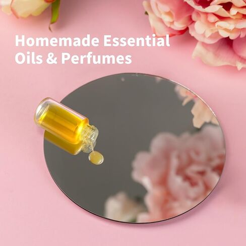 100 Pcs Clear Glass Vials 10ml, Small Glass Sample with Screw Caps, Lab Sample Vial for Liquid, Essential Oil, Perfume in Kuwait