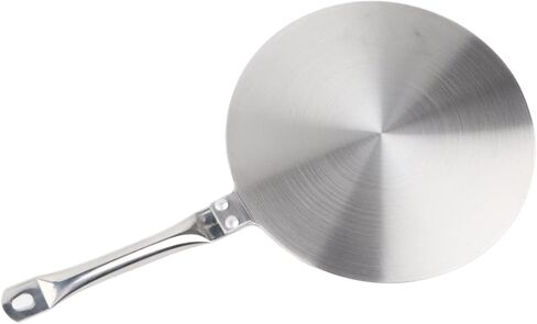 Stainless Steel Heat Diffuser Plate, Universal Cooker Heat Diffuser for Gas Electric Induction Stovetops, 22cm Even Heat Distributor with Handle for Non - Induction Pans in Kuwait