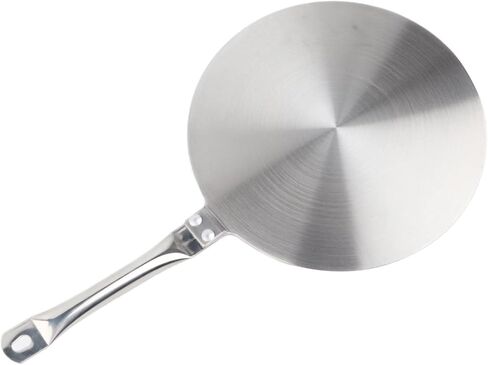 Stainless Steel Heat Diffuser Plate, Universal Cooker Heat Diffuser for Gas Electric Induction Stovetops, 22cm Even Heat Distributor with Handle for Non - Induction Pans in Kuwait